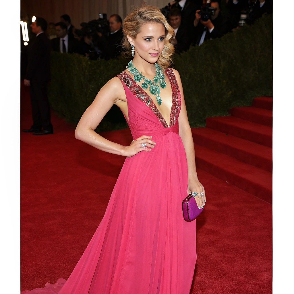 Dianna Agron wearing Bright Spring colors