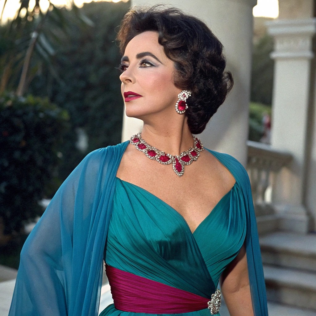 Elizabeth Taylor wearing Cool Winter colors