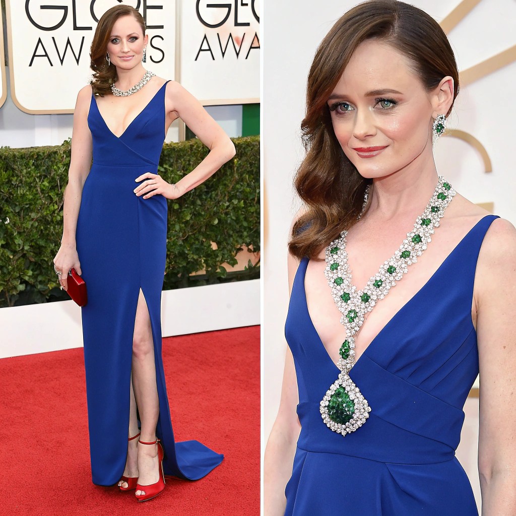 Alexis Bledel wearing True Winter colors