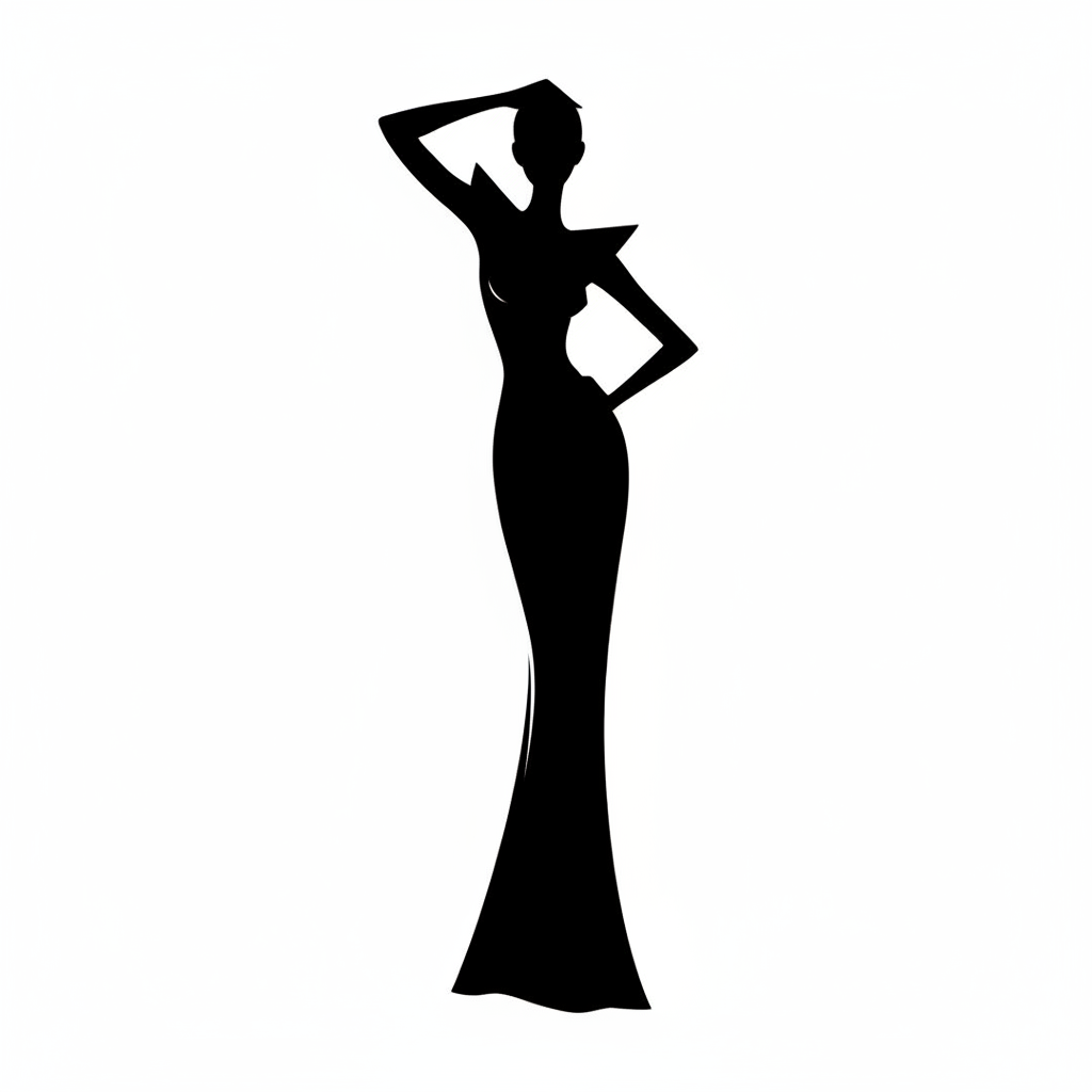 Dramatic body type silhouette
