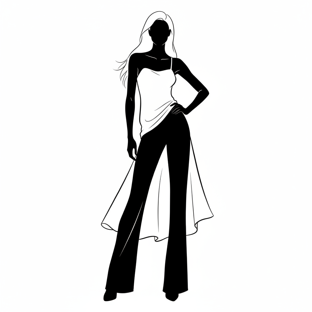 Flamboyant Natural body type silhouette