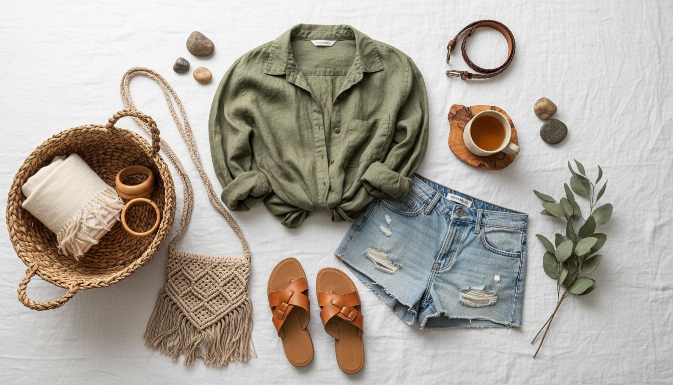 Natural style essence featuring approachable, relaxed, authentic energy